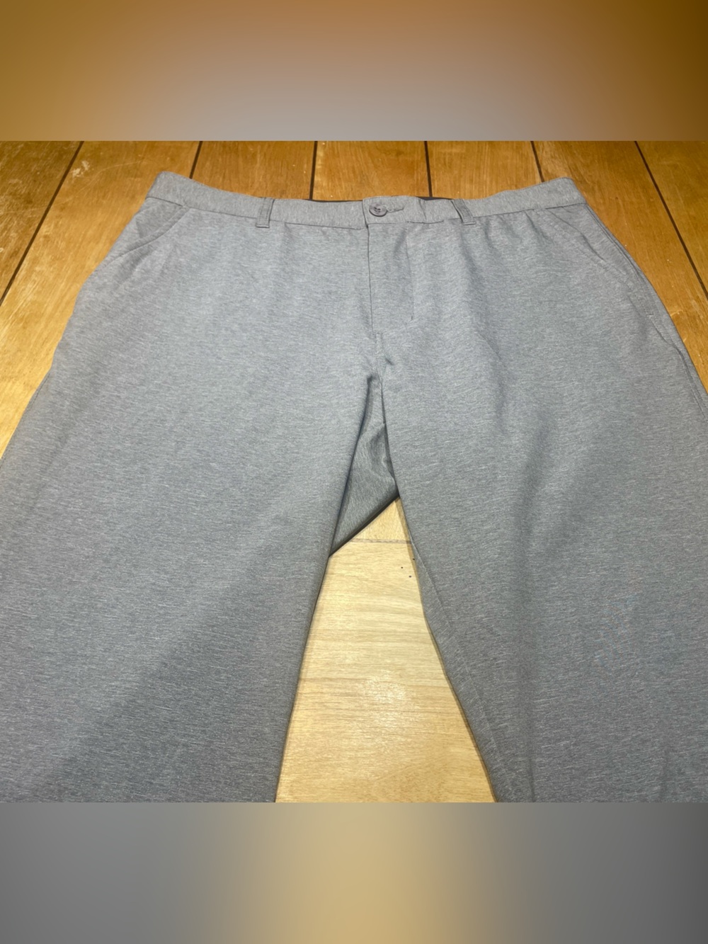 Johnston & Murphy Gray XC4 Performance Pants Size 34x30 Comfortable Stretch Golf